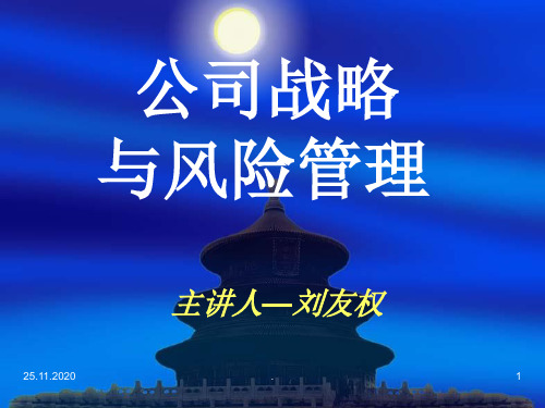 《公司战略与风险管理》