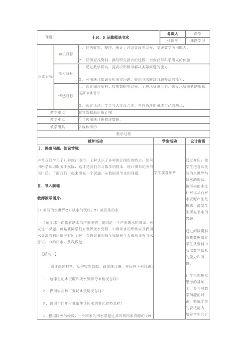 9从数据谈节水