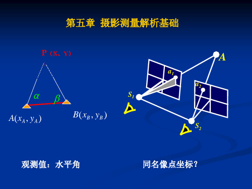 后方交会 前方交会