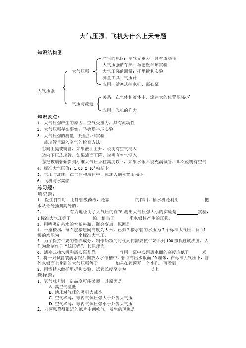 大气压强专题