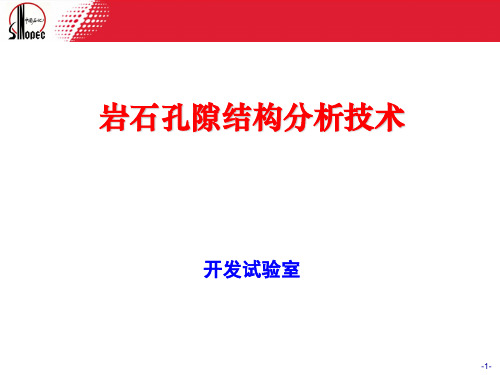 岩石孔隙结构分析技术PPT课件