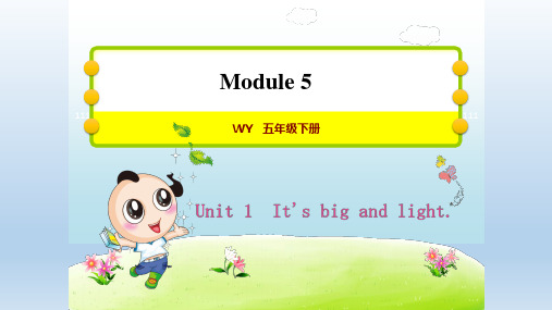 2021春外研版五年级英语下册 Module 5 单元习题课件