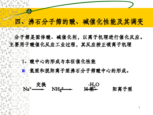 沸石分子筛的酸碱催化性能_OK