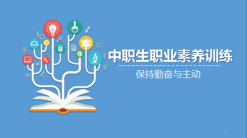 2023-2024学年北师大版下学期《中职生职业素养训练》 保持勤奋与主动 教学课件