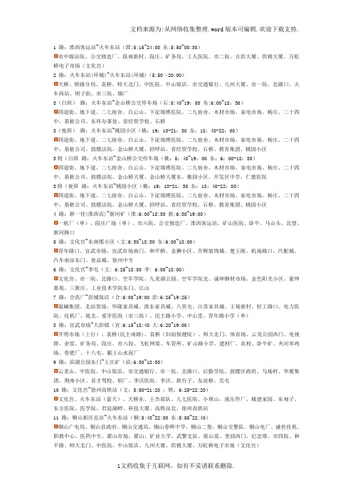 徐州公交路线[1]