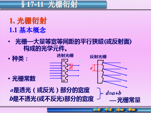 光栅衍射PPT