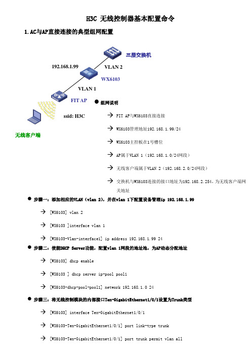 华3AC及AP配置