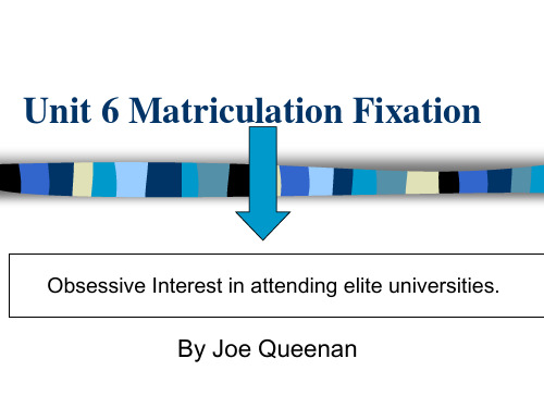 Unit 6 Matrication Fixation