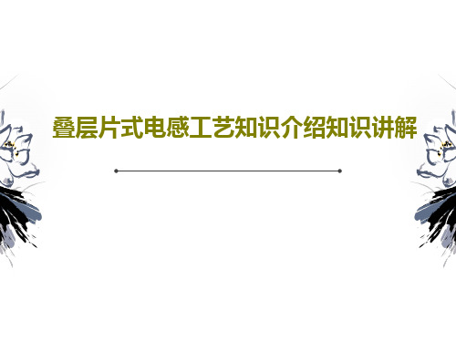 叠层片式电感工艺知识介绍知识讲解共49页