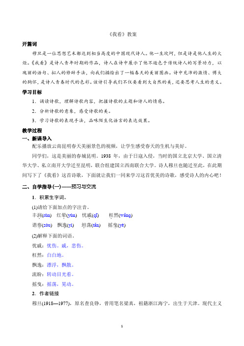 《我看》教案