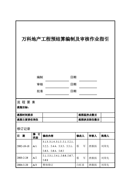 房地产工程预结算编制及审核作业指引.doc