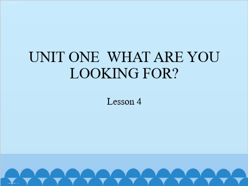 六年级下册英语- UNIT ONE WHAT ARE YOU LOOKING FOR LESSON 4 ｜北京版PPT教学课件24