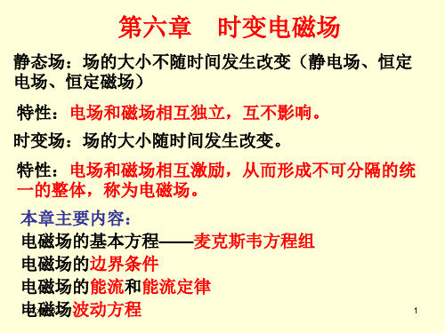 电磁场理论课件-6.1　法拉第电磁感应定律