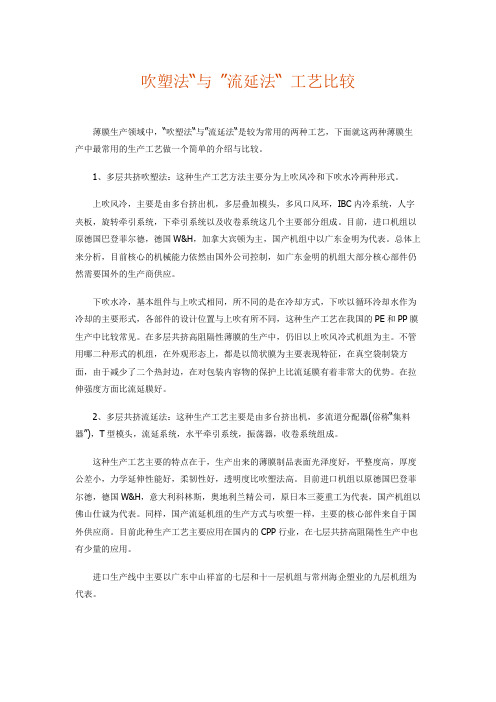 (完整word版)吹塑法和流延法比较