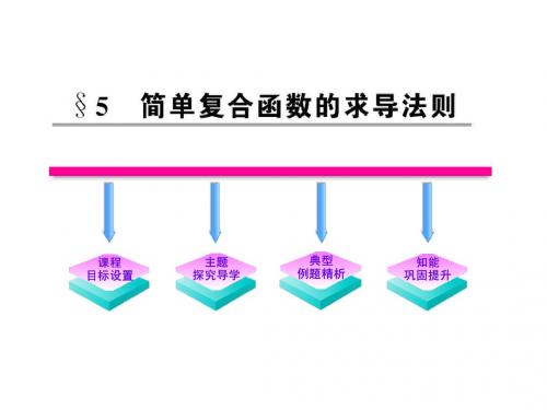 数学北师大版高中选修2-22.5《简单复合函数的求导法则》课件(北师大版选修2-2)