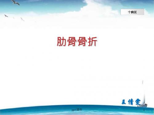肋骨骨折 ppt课件
