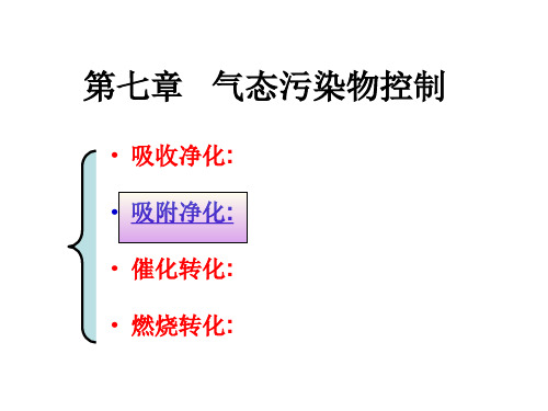 气体的吸附