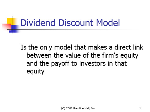 Dividend Discount Model