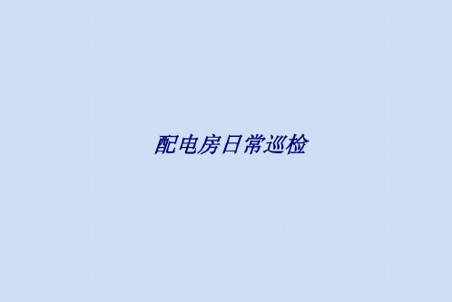 配电房日常巡检专题培训_2022年学习资料