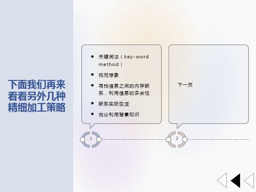 学习策略之精细加工策略