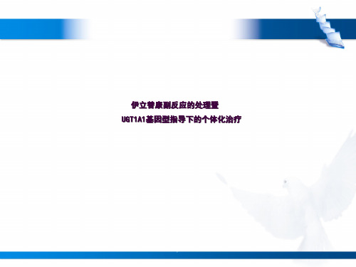 艾力(伊立替康)副反应处理及基于UGT1A1基因的个体化治疗ppt课件