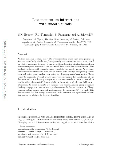 Low-momentum interactions with smooth cutoffs