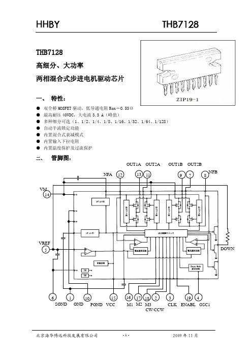 THB7128芯片说明书