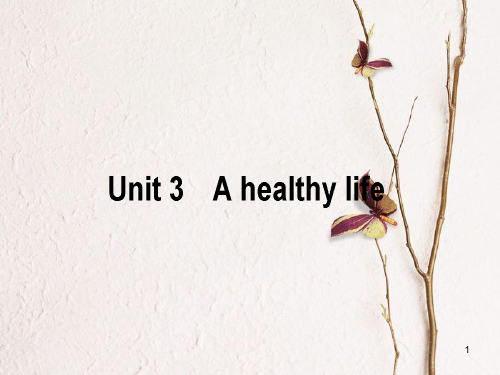 2019届高三英语一轮复习 Unit 3 A healthy life课件 新人教版选修6.pptx