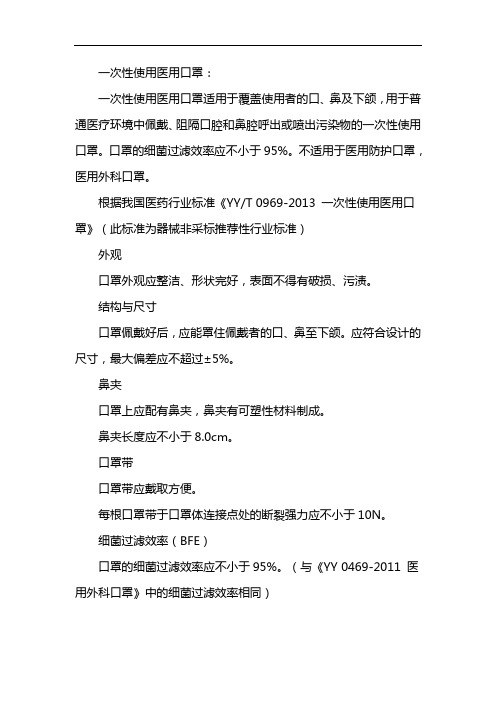0969-2013口罩标准
