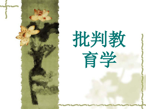 批判教育学整合