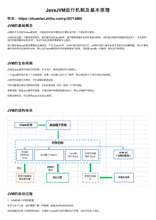 JavaJVM运行机制及基本原理