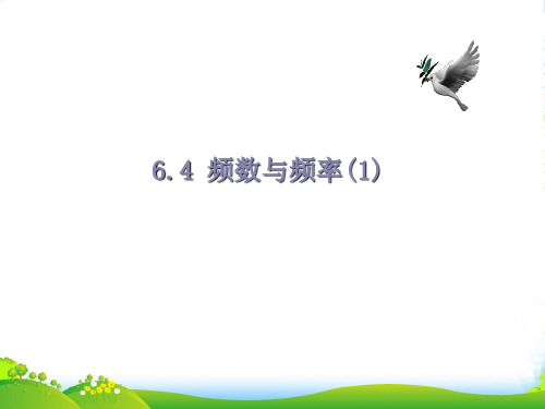 浙教版七年级数学下册第六章《6.4 频率与频数(1)》优 课件(12页)