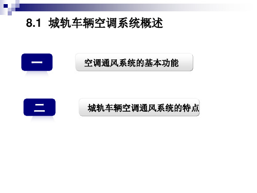 城轨车辆空调系统概述