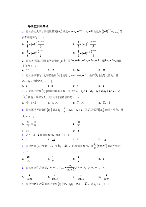 等比数列专题(有答案)doc