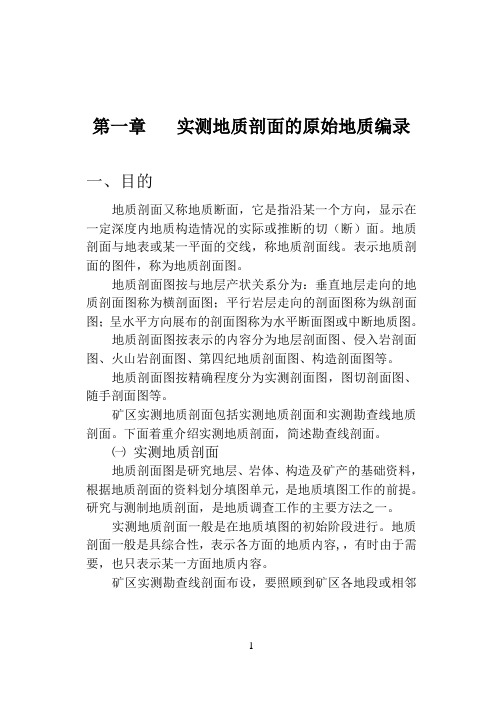 固体矿产勘查原始地质编录细则(doc 127页)