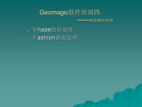 Geomagic培训四