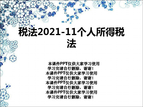 税法2012-11个人所得税法