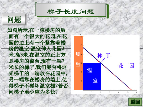 数学建模梯子长度问题