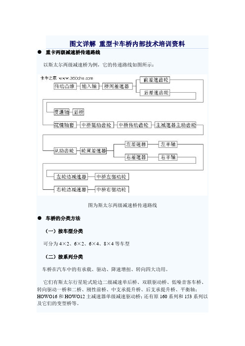 斯太尔重型卡车桥内部技术培训资料