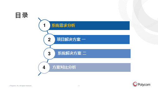 polycom视频会议系统解决方案