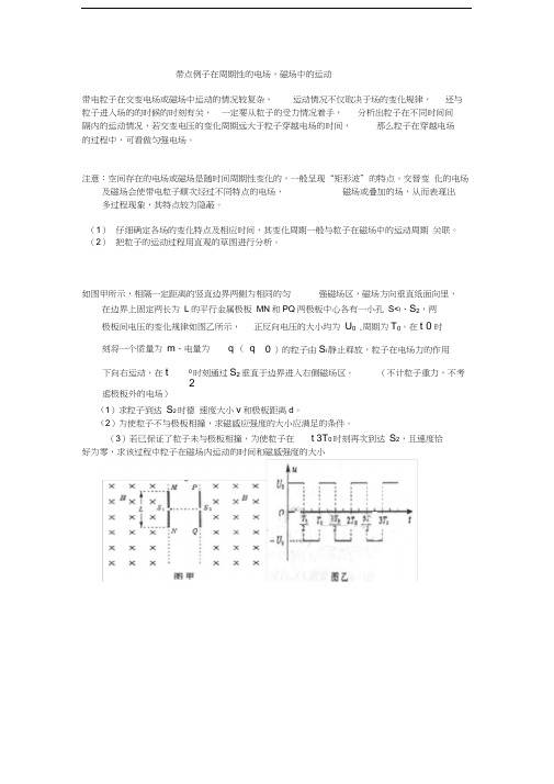 带点粒子在周期性变化的电场磁场中的运动规律