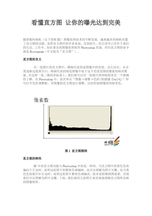 看懂直方图 让你的曝光达到完美