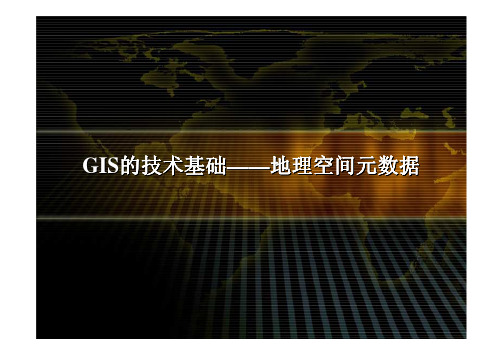 GIS原理与应用_2 地理空间元数据