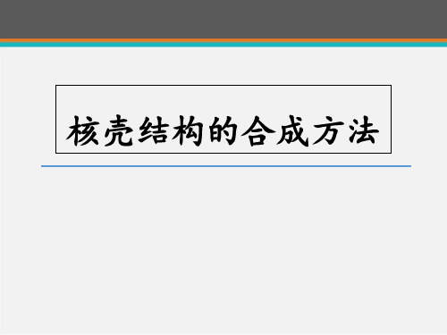 核壳结构的合成方法  ppt课件