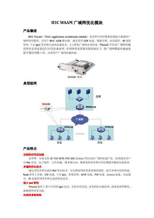 精选-WAAM广域网优化模块彩页