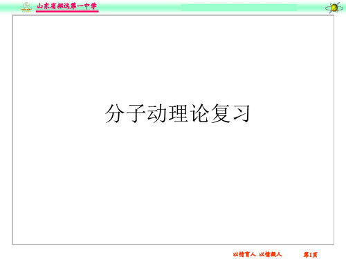 分子动理论复习教学课件共58页