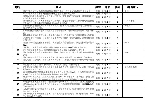 新版《煤矿安全规程》考试题库