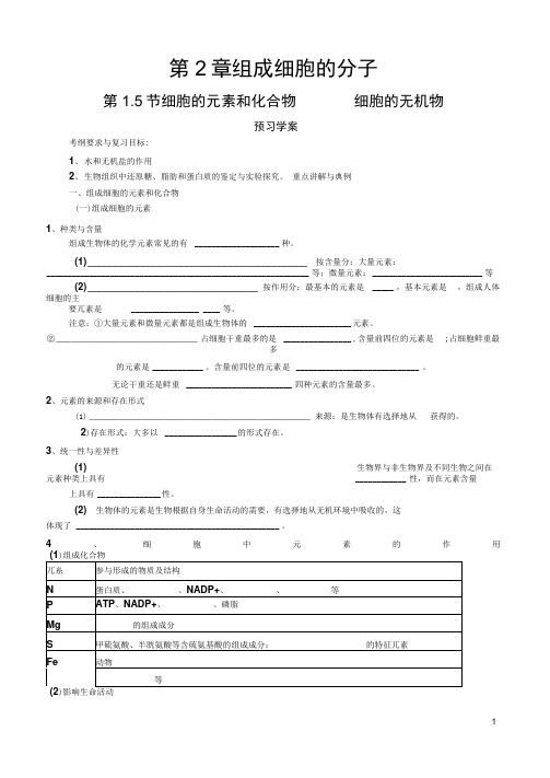 元素化合物无机物