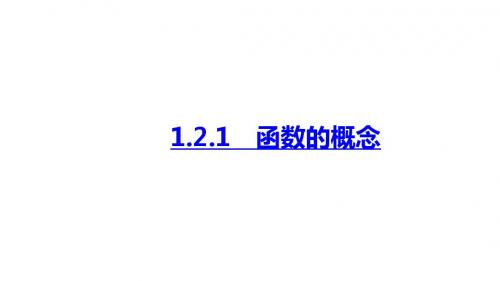 高中数学必修1(人教A版)课件：1.2.1 函数的概念