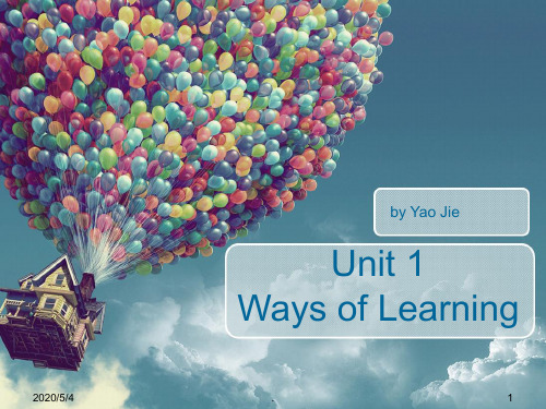 全新版大学英语2第二版Unit1 ways of learningppt课件